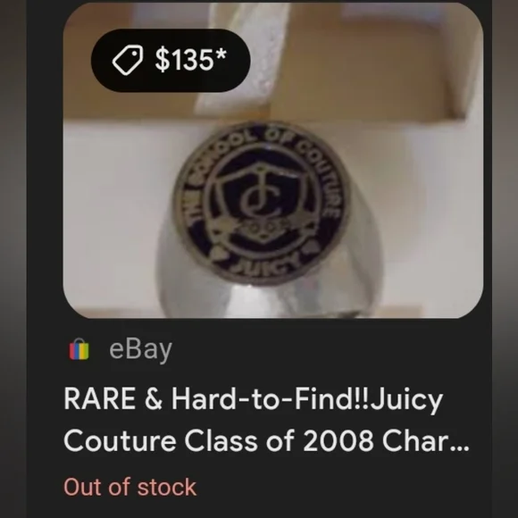 JUICY COUTURE LIMITED EDITION 2008BRACELET ✨️W/ 5 RARE JUICY COUTURE CHARM⚘️ - Picture 7 of 17